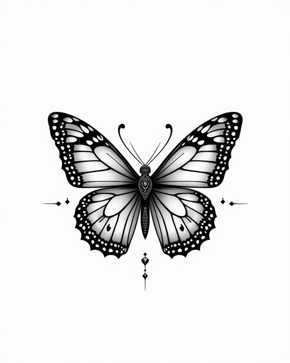 butterfly mandala tattoo art