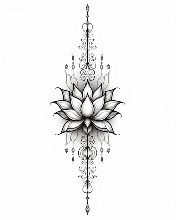 calm spiritual wisdom tattoo