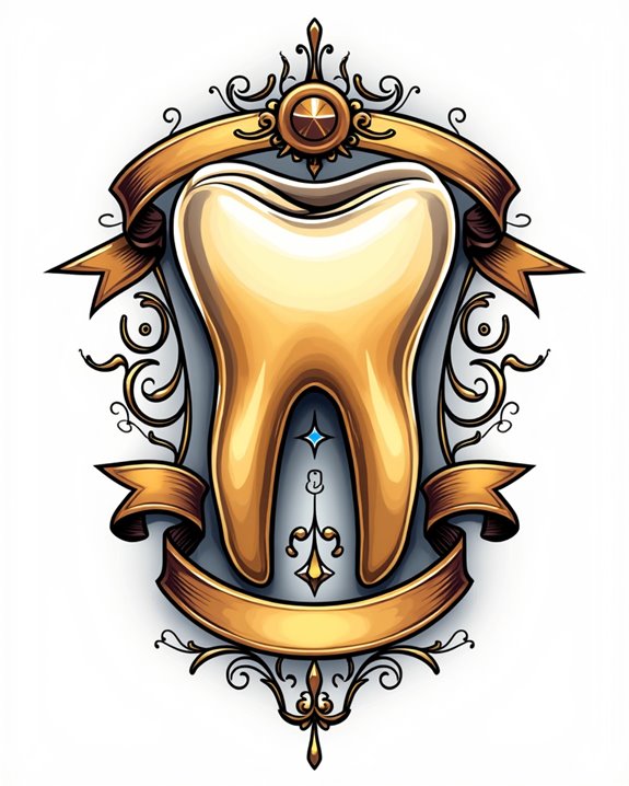 cartoon inspired gold tooth style