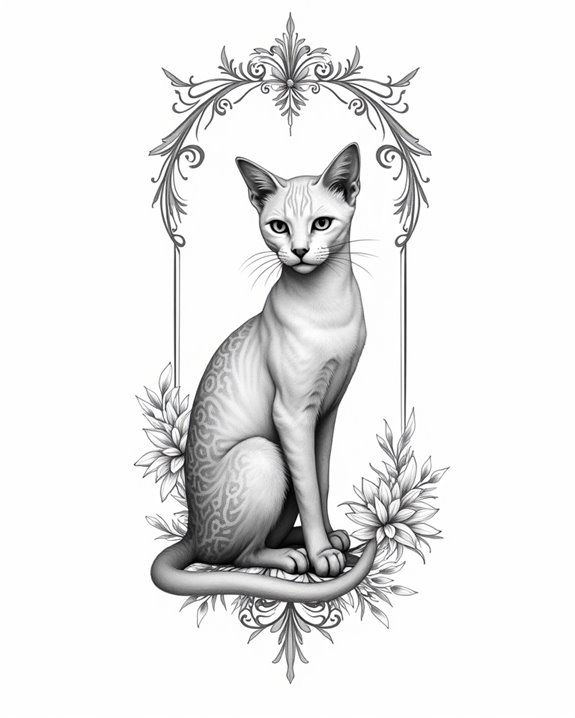 cat inspired motivational tattoos