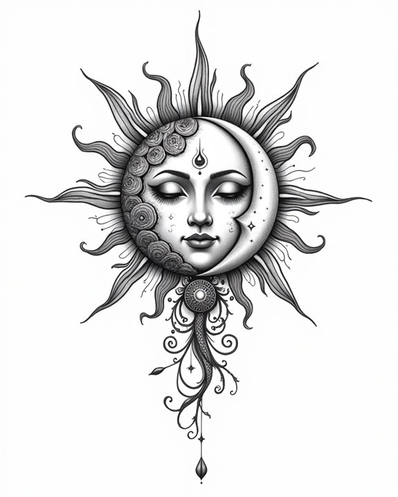 celestial cosmic galaxy tattoos