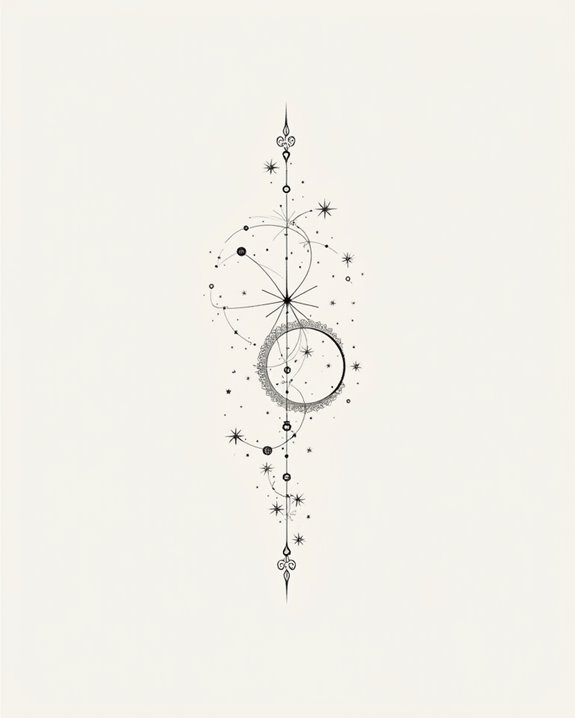 celestial elegance and symbolism