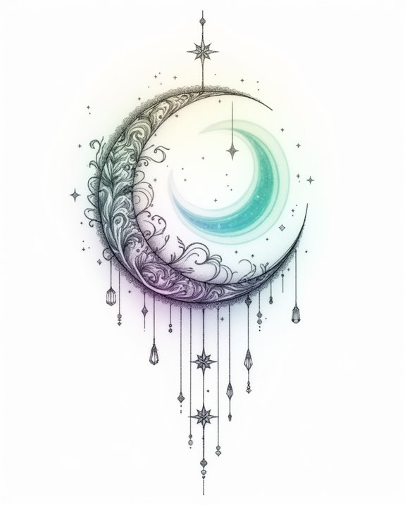 celestial glow with swirling