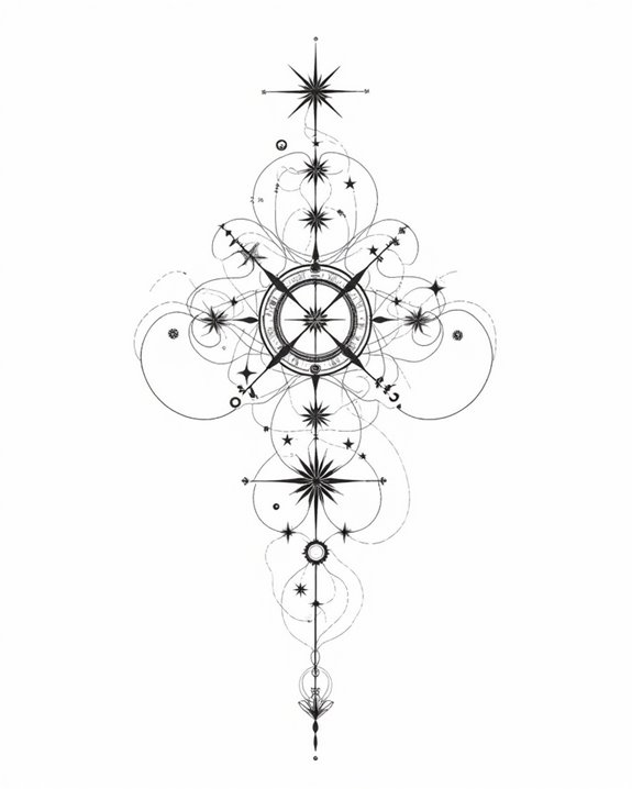 celestial love connecting symbols