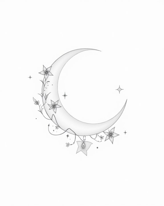 celestial minimalist tattoo designs