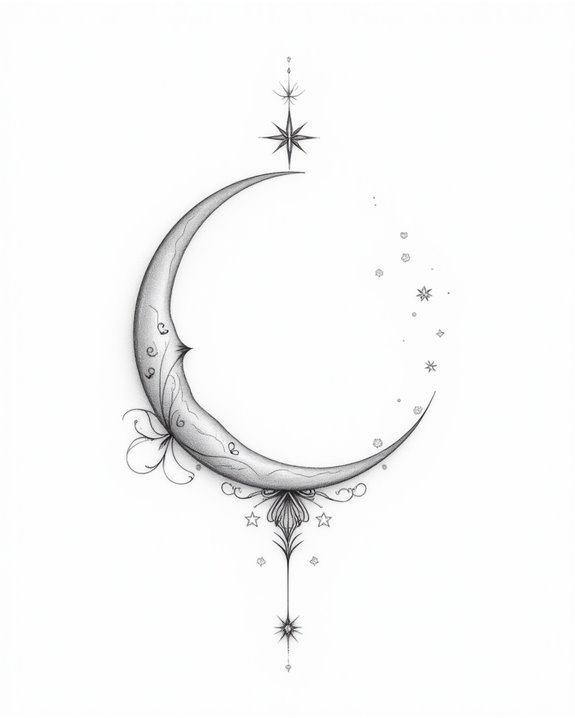 celestial moon and star symbols