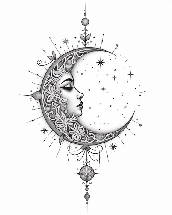 celestial moonlit feminine grace