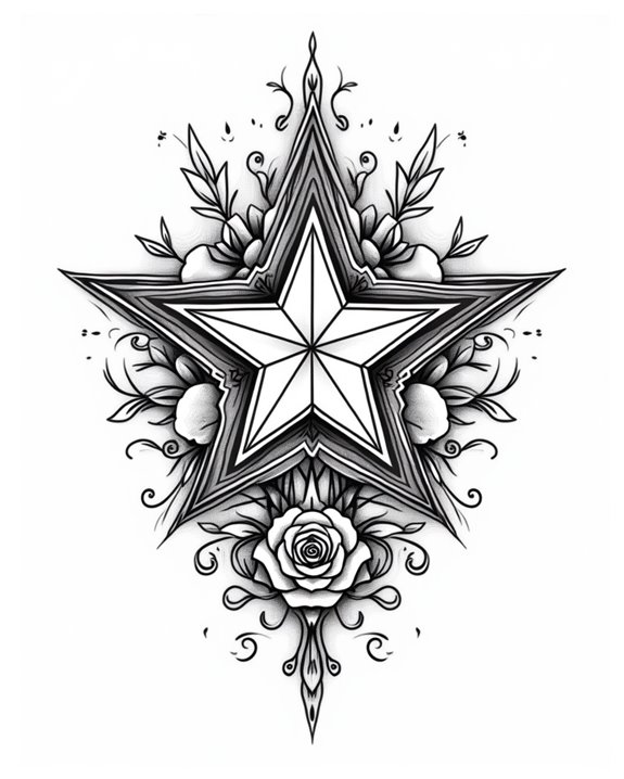 celestial portrait tattoo art