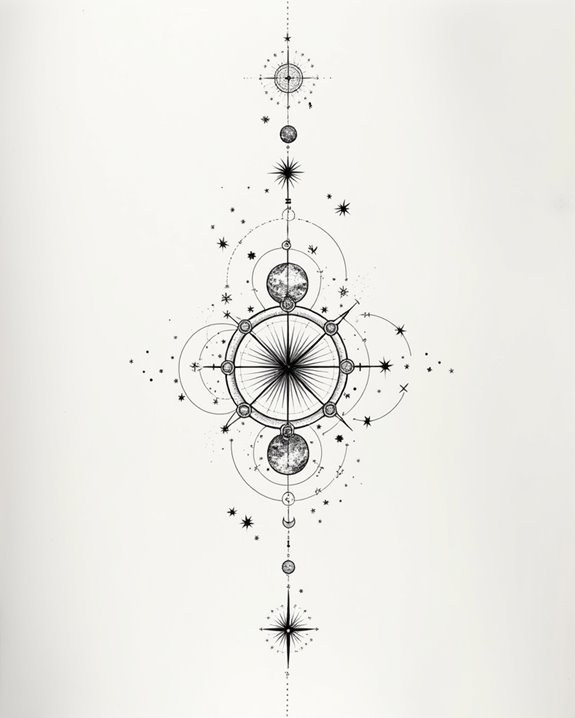 celestial symbols in artistry