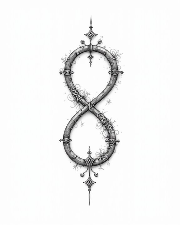 chain link infinity tattoo design