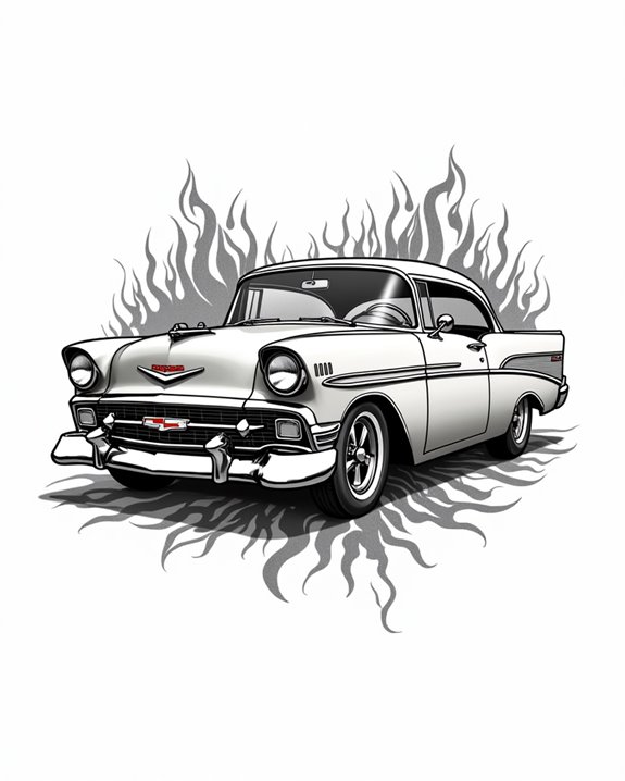 classic car tattoo tribute