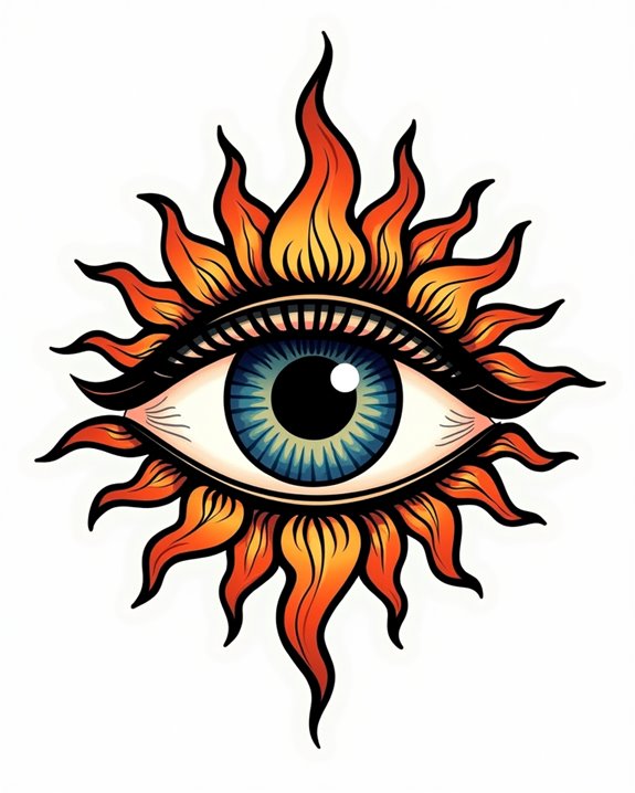classic eye radiance symbolism