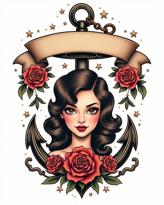 classic glamorous pinup style