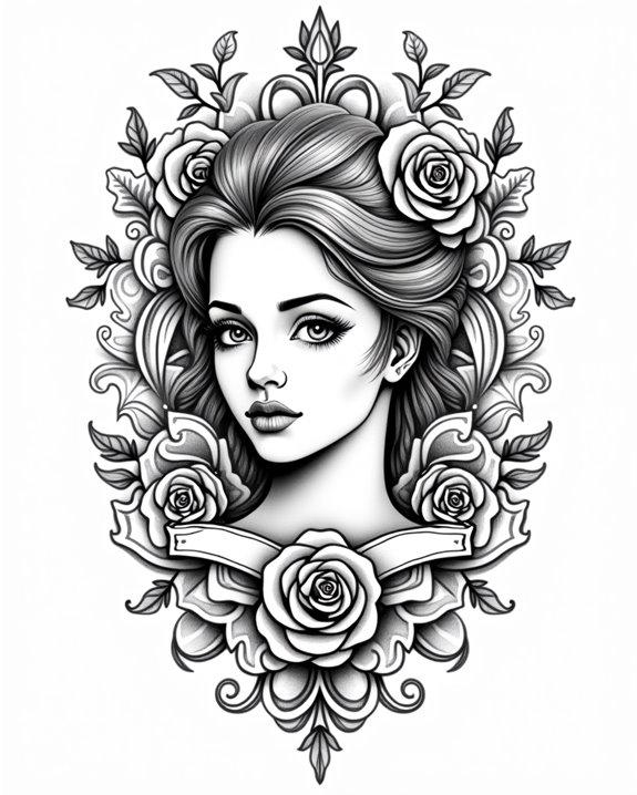 classic love face symbolism
