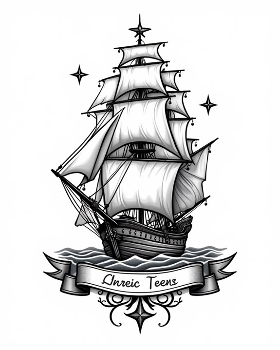 classic nautical tattoo imagery