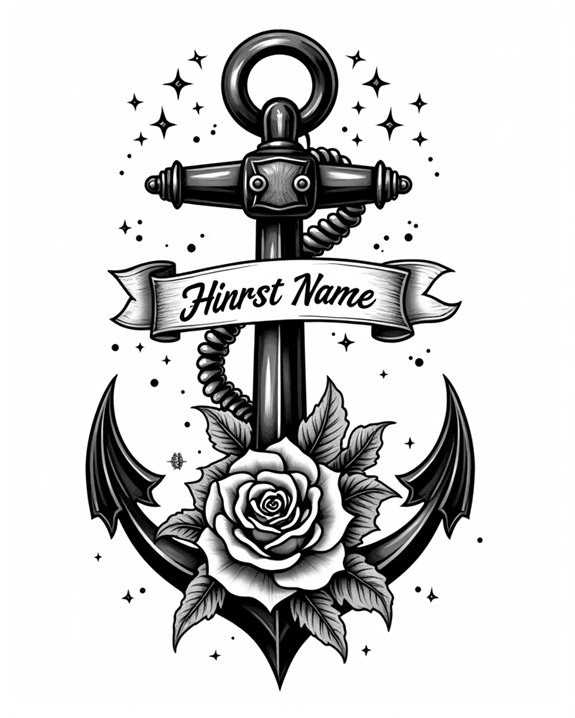 classic skull personalized tattoo