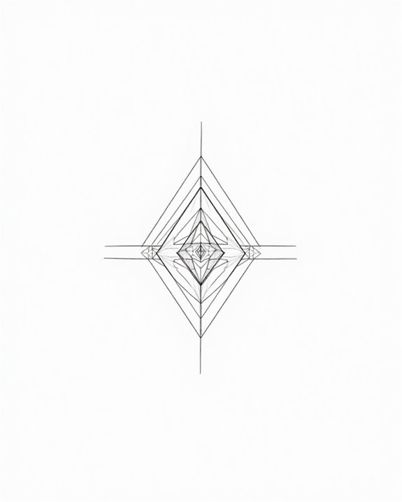 clean bold geometric tattoos