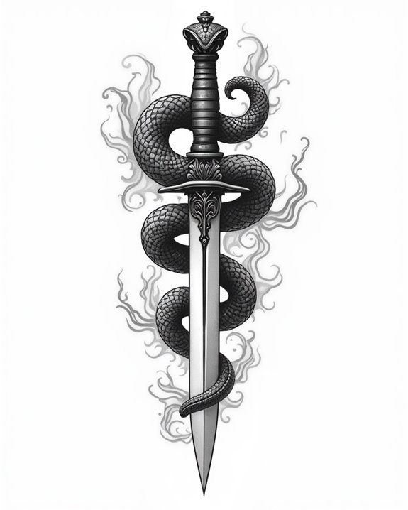 coiled snake with glossy scales