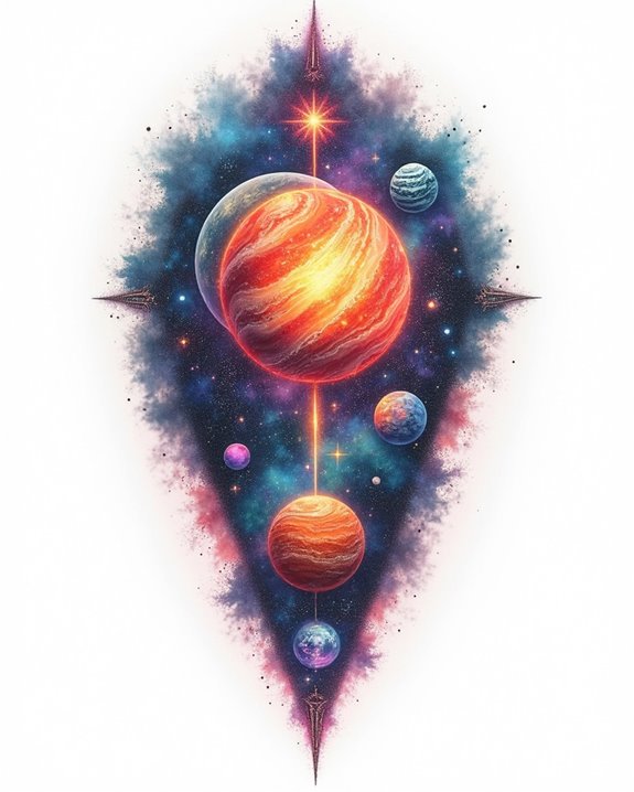 colorful cosmic nebula art