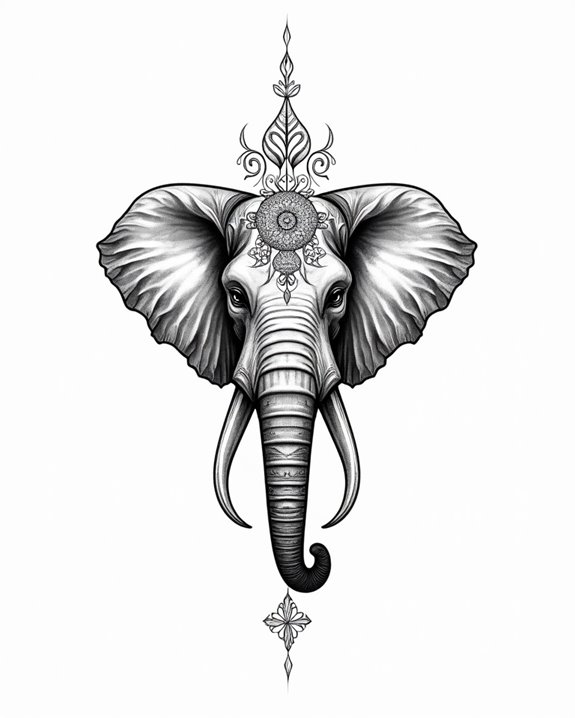 colorful playful cartoon elephant