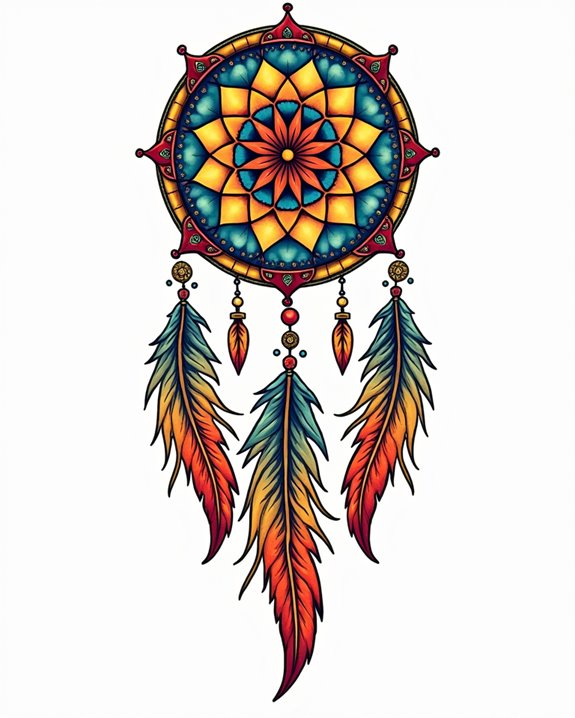 colorful protective dreamcatcher artwork