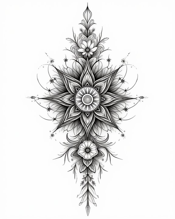 complex symbolic geometric patterns