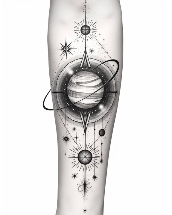 contemporary celestial body art