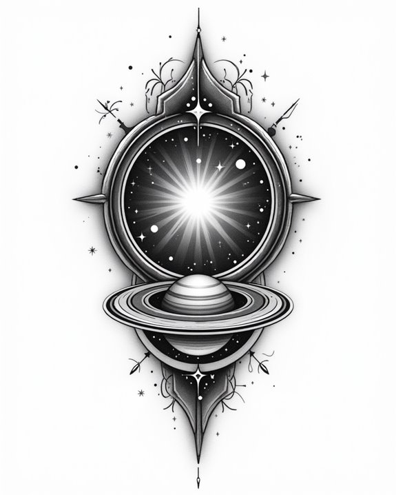 cosmic gateway tattoo design
