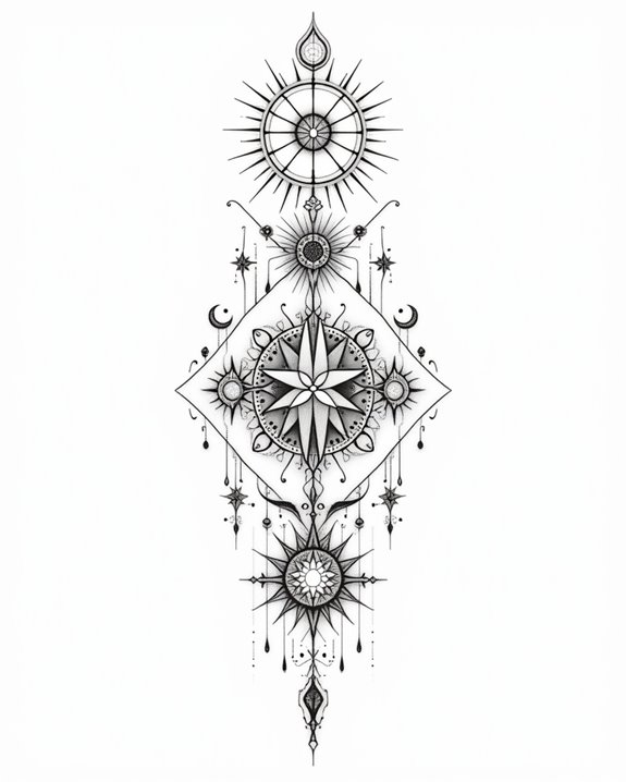 cosmic geometric zodiac art