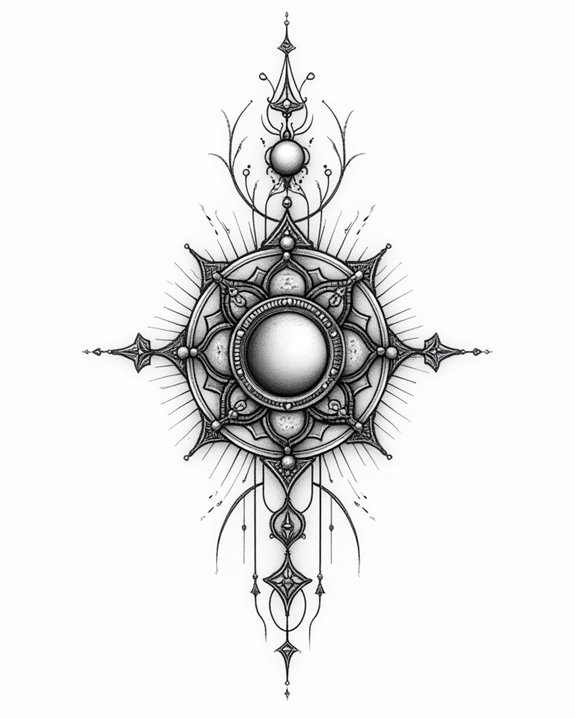 cosmic mandala astrology tattoos