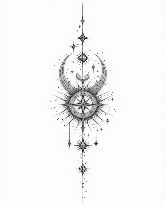 cosmic scenery on skin