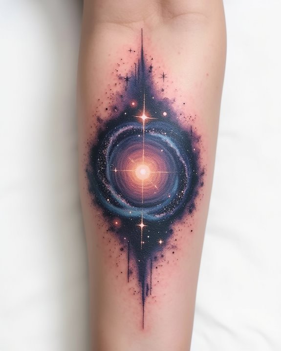 cosmic sparkling nightscape