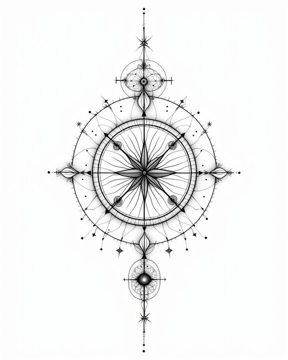 cosmic star map tattoo