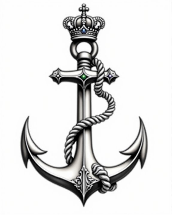 crown empowered anchor symbolism