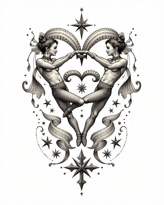 daring vintage acrobat love