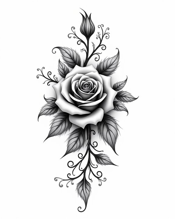 dark gothic rose elegance