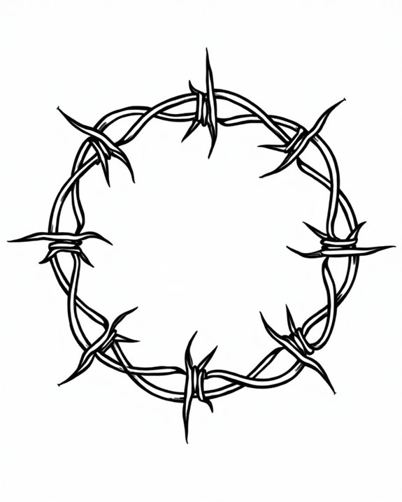 defiant barbed wire tattoo
