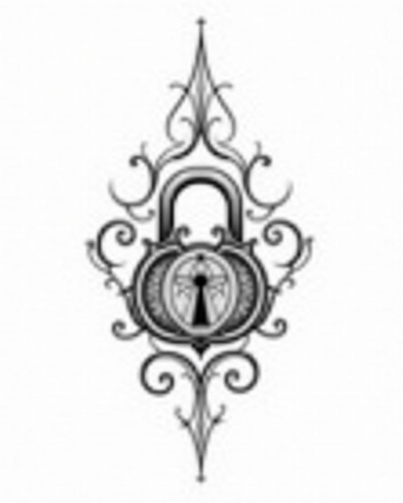 delicate abstract lock tattoos