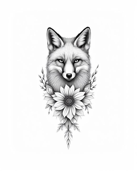 delicate animal linework tattoos