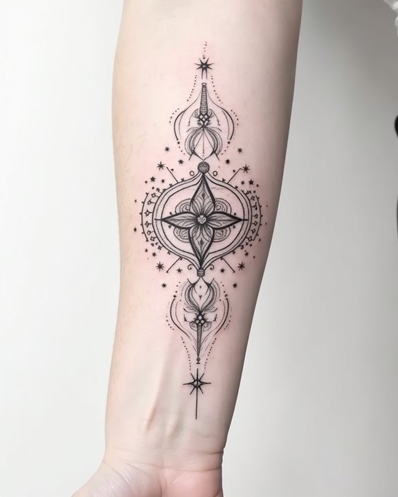 delicate celestial dot constellations