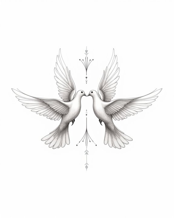 delicate doves inspire hope