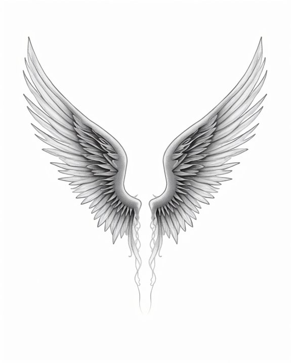 delicate ethereal wing accent