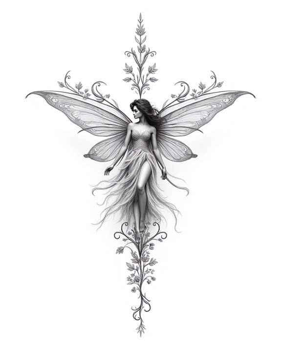 delicate fairy wing artwork