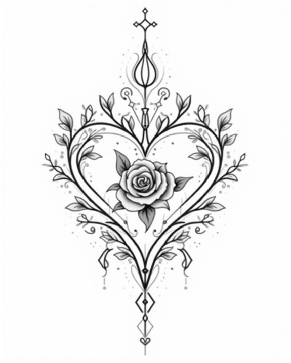 delicate family ink lines