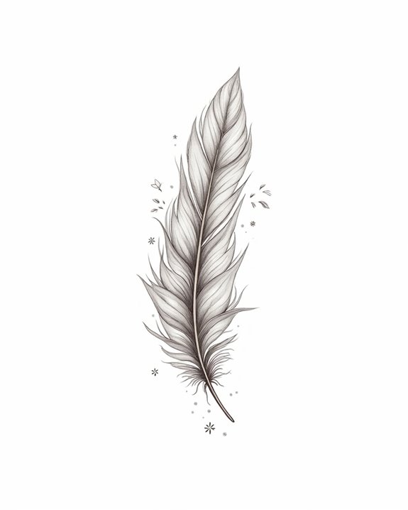 delicate feather graceful symbolism