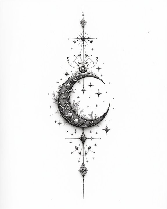 delicate floral anchor symbolism