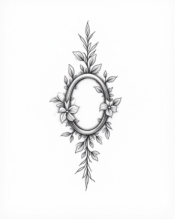 delicate floral eternity tattoos