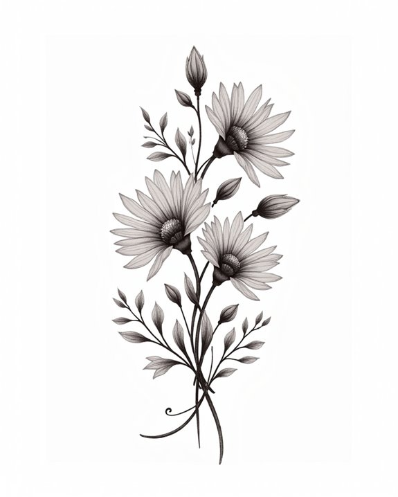 delicate floral intertwining pattern