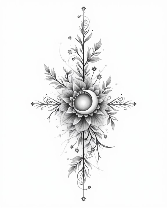 delicate floral wrist tattoos