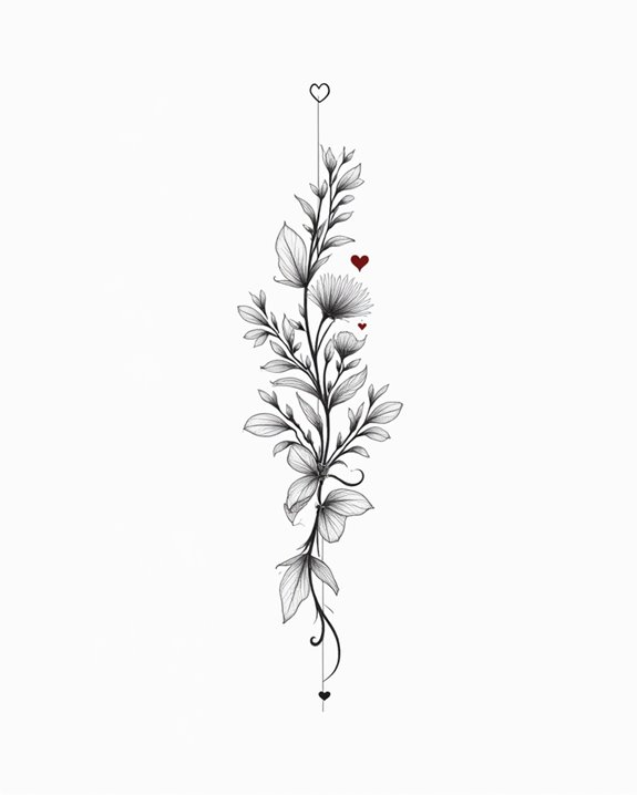 delicate heart symbol personalization